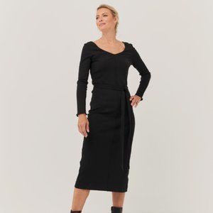 Pact Organic Stretch Rib Jazz Dress (size M)